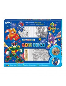 AM SD10P6-SD: Amos Sun Deco Set - Robot 6 pcs